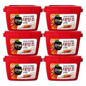 해표 순창궁 우리햅쌀 태양초 고추장 500g X 6개