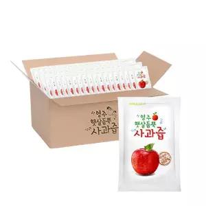영주 햇살듬뿍 사과즙 사과주스100ml 100개입 1개