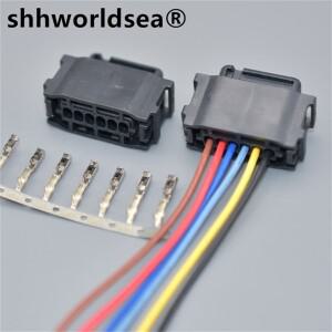 Shhworld-6 핀 자동 커넥터 872-665-001 벤츠 호환 S300 레이더 센서 역전 눈 사각 지대 모듈 플러그