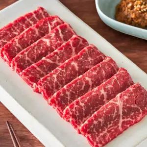 1++육사시미 뭉티기 투쁠 한우 마장동 소고기 200g