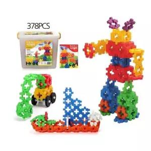 모양맞추기 사각 미니블럭 378PCS 블록끼우기 조립 창의력 장난감
