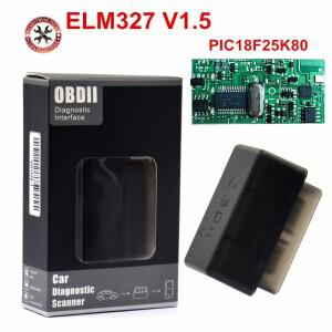 2022 최신 슈퍼 미니 ELM327 블루투스 ELM 327 PIC18F25K80 버전 1.5 안드로이드Windows 차량용 진단 스캐