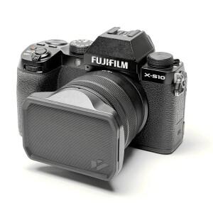 호환 후지 XC15-45 후드용 XT50 xt30 52mm 빈티지 스퀘어 렌즈 보호 커버