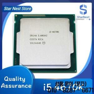 쿼드 코어 LGA 1150 CPU 프로세서 i5 4670K 3.4GHz