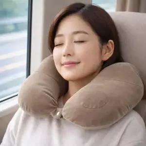 넥플로우 펌핑 에어 목베개 여행 기내 휴대용 목쿠션 WFO9OXS
