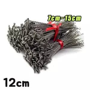 스테인리스 낚시 채비 바다낚시 민물 원투채비 천평 100개 7cm~15cm 12cm WFO9SX3