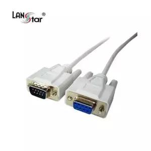 (LANstar) RS232 시리얼 연장 케이블 9핀 (M/F) 15M WEAB17F
