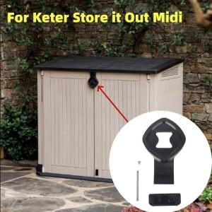 Keter Store It Out 미디 패드락 잠금 힌지 교체용 보관 장치 W26H 부품 내구성 플라스틱 버클