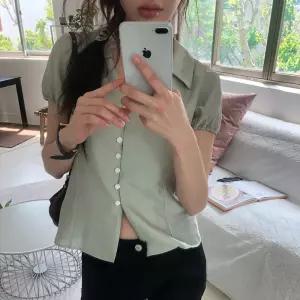 [모코블링] 글로우 반팔 블라우스 #하객룩 #반팔블라우스 #여름블라우스