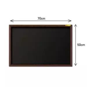 인테리어 벽걸이 흑칠판 우드 게시판 메뉴판 카페칠판 70x50 50cm 자석 WFOC8R4