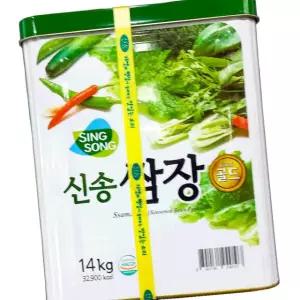 신송 쌈장 캔 14K 업소용 대용량 양념 국내산 된장 채소