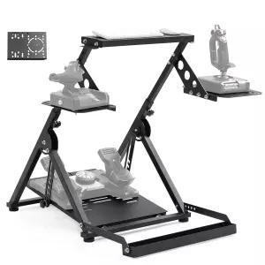 Anman 접이식 비행 시뮬레이션 조종석 3.0 고정 슬롯 Thrustmaster/Hotas Warthog/Fanatec 장착 전자 조절