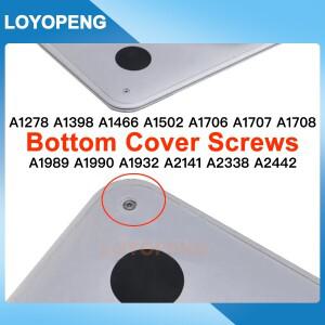 MacBook Pro Air A1278 A1398 A1466 A1502 A1706 A1932 A2141 A2442 A2485용 컴퓨터 케이스 커버 하단 나사