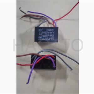 10pcs CBB61 팬 시작 커패시터 3개 조합 1.5uf+2uf+3uf/450v