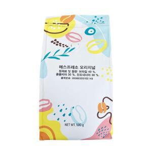 칸타타 에스프레소 오리지날 500g 로스팅 원두 커피 홀빈