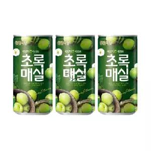 (90캔) 웅진 초록매실 180mlx30캔/ 3BOX