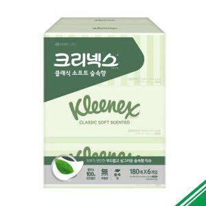 [기타]크리넥스 클래식 숲속향 더블 각티슈 180매 6입 x2개