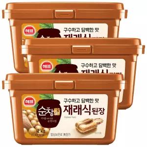 사조 해표 순창궁 재래식 된장 2kg x 3개 / 장류