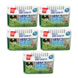 산도깨비 큰 냉장고 탈취제 녹차 420gX5개 음식 냄세 악취 흡수 제거 대용량