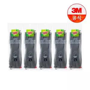 [3M] 고리형 그레이 고무장갑 소 중 대 5개세트 (길이 30/35/36cm)