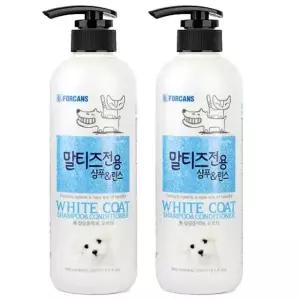 포켄스 포비스 말티즈 전용 샴푸&린스 550ml, 2개