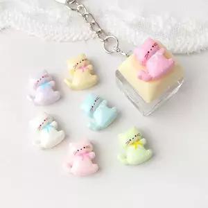 싼비즈 [6425-21]아크릴 키캡파츠 탑꾸재료 도트고양이 13x13.7mm 랜덤발송 ,1개