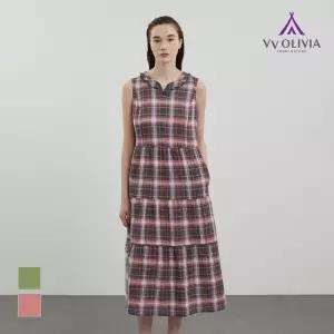 [비비올리비아] 체크 프린트 원피스_VVCOA4M5261