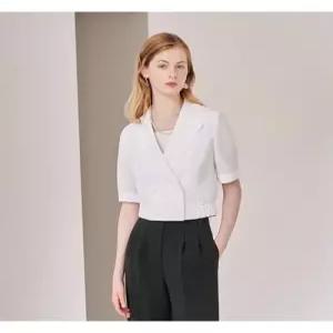 [숲][숲] 밑단 밴딩 크롭 재킷 (SZ5JK30)