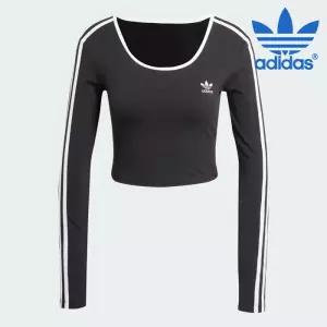 [세일]  여성용 티셔츠 /n3- JD4624 / 3S LS CROP 우먼스 아디컬러 3S 긴팔 크롭 티