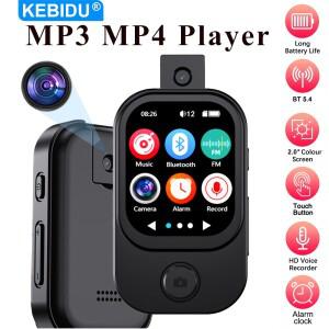 MP3KEBIDU MP4 플레이어 블루투스 5.4 워크맨 휴대용 HiFi 무손실 오디오 음악 내장 스피커 레코더 카메라