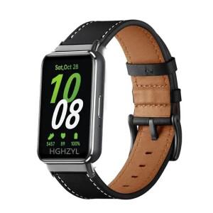 samsung 호환 Galaxy Fit 3 용 가죽 스트랩 스마트 시계 밴드 액세서리 팔찌 벨트 손목 교체