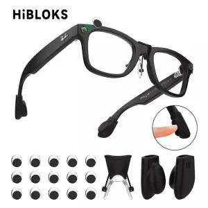 HIBLOKS 코 패드 미끄럼 방지 세트 LED 스티커 레이밴 메타 웨이파이어 GEN/GEN2 및 스카일러 스마트 안경