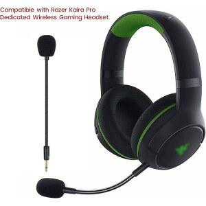 레이저 카이라 프로 무선 게임 헤드셋용 마이크 교체, Xbox One, Xbox Series X & S, PS5, PS4, PC, Mac에서 전방위 탈착식 마이크 붐 작동