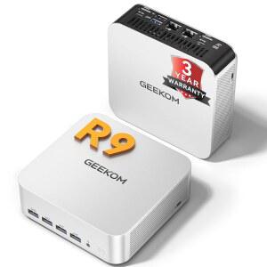 GEEKOM [2026 에디션] 미니 PC AI AMD MAX 제작, 16GB 780M 컴퓨터 가능) SSD(확장 라데온 아님) 모드|프리미엄 4가지 그래픽 지원|USB4|8K|SD A7 9 데스크탑 1TB RYZEN DDR5(LPDDR가 7940HS