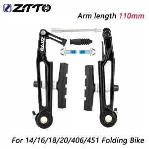 ZTTO 경량 V 브레이크 캘리퍼 110mm 롱 암 림 브레이크 캘리퍼 412 14 16인치 406 451 접이식 자전거 V