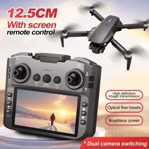 듀얼 HD 카메라 WiFi FPV E88GT 브러시리스 드론 야간 항법 LED 접이식 암 RC 쿼드콥터 항공 촬영 야외 사