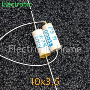 5개세트  스프라그 시비 MKP 331 330pf 200v 63v 축형 오디오 커패시터 200V331J 10x3.5mm