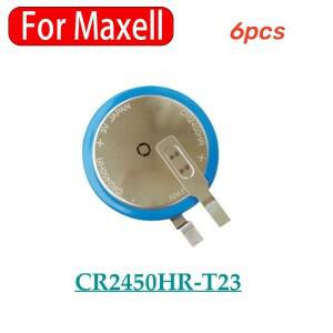6pcs 새로운 CR2450HR T23 3V 고온 리튬 배터리 이산화 망간 셀