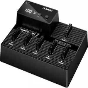 MAIWO 6 Bay mSATA SSD 리더 클론 도킹 션 고속 SATAIII 칩셋 독립형 미니 SATA-USB 3.0 어댑터 2V 7A 전원