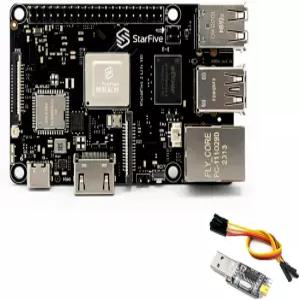 비전파이브2 라이트 RISC-V 리눅스 싱글 보드 컴퓨터 - JH7110S 쿼드코어 CPU LPDDR4 4GB RAM WiFi 6/BT5.4