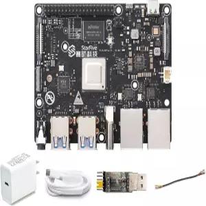 스타파이브 JH7110 SoC 쿼드코어 64비트 CPU OpenCL 3.0 벌칸 1.2 GPU 온보드 LPDDR4 4GB RAM 지원 리눅스