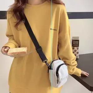[하프클럽/]코디 맨투맨티 긴팔 커플 여성 라운드 캐쥬얼 루즈핏