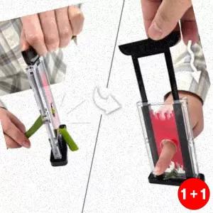 손가락절단마술 손가락마술 깜짝이벤트 유튜버 영상촬영 길로틴모형 플라스틱 틱톡장난 (주문의2배수량배