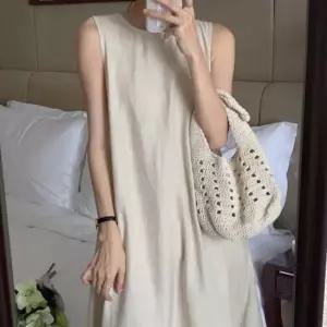 민소매 롱원피스 나시 바스락 여름 휴양지 리조트룩 나시원피스 휴양지원피스 여성원피스