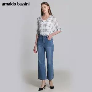 [아날도바시니(ARNALDO BASSINI)] 히든밴딩 스판 세미붓컷 데님 (택가격: 238000원)