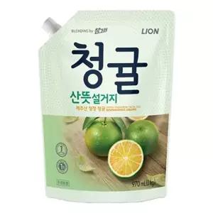 참그린 주방세제 청귤1kg 리필용 주방청소 청소 다목적 (WAB08AB)