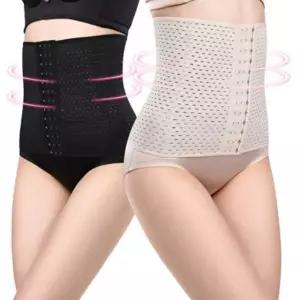 여성 펀칭 군살 보정 복대 보정속옷 코르셋 슬림라인 허리거들 복부코르셋 (WA9675C)
