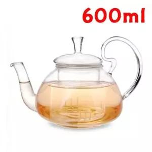 고품질 허브글라스 (대) 600ml 유리 주전자 필터 투명티포트 (W36FBA2)