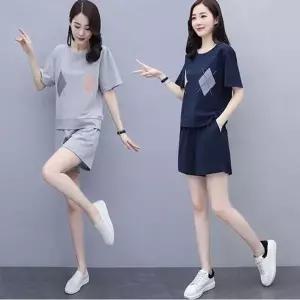 여름 투피스 코디 외출복 반팔세트 데일리룩 투피스셋업 여성반팔세트 (WA32943)
