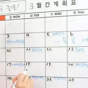 목표 관리 붙이는 식단표 월간 화이트보드 게시판 WFDAC3E